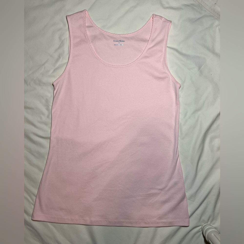 ☀️Studio Works Light Pink Tank Top Sz Medium☀️